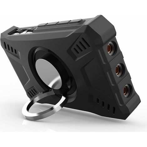 Coque silicone noire pour mini oscilloscope DS213 avec 1 support annulaire (1/5)