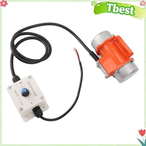 HURRISE Moteur de vibration pour vibrateur à béton Moteur de Vibration de vibrateur de béton avec contrôleur de 50W 32KG 0,23A (1/5)