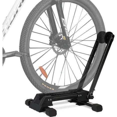SWANEW Cavalletto da terra in acciaio al carbonio per biciclette da 20“ a 29” Compact Black (1/5)