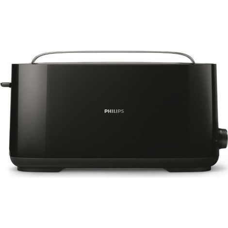 Tostadora philips daily collection hd2590 negro 1030w - 8 niveles - 2 ranuras largas - bandeja migas