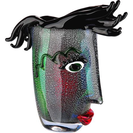 Vase Design Moderne en Verre et Objet d'art Hauteur 30 cm (1/5)