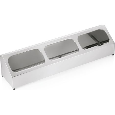 Diviseur inox 102 x 23,5 cm pour 6 x GN 1/6 ou 3 x GN 1/3 - Was Germany