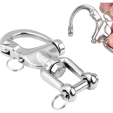 2pcs 304 Stainless Steel Ceiling Hooks 900kg Capacity Hanging Kit for Hanging Chair, Hanging Lamp, Hammock, Punching Bag, Sling Trainer