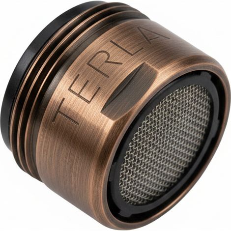 AERATORE IN OTTONE CON FILTRO MASCHIO 24X1- M 24x1 - Ramato- senza- pezzi 1