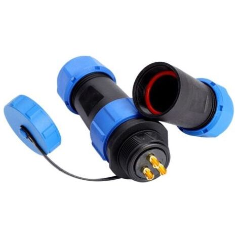 SP21 IP68 2/3/4/5/7/9 / 12pin Imperméable Aviation Câble de prise de courant Connecteur en ligne Connecteur Plasti Aviation prise et embase IP68 Installation fil à fil 110-380V(3 pin) (1/4)