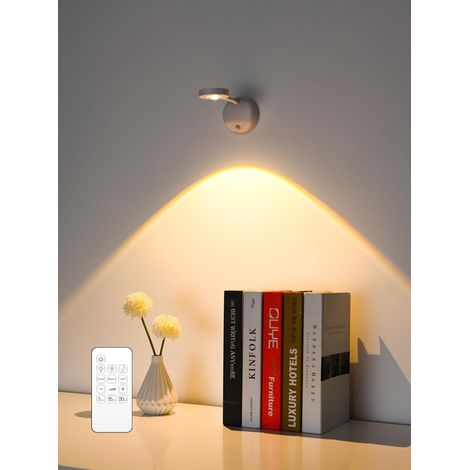 Applique a LED - Facile da installare per camera da letto, più lampada da parete, 3 modalità di colore, oscuramento infinito, montaggio a parete, lampada ricaricabile tramite USB, faretto, luce da par (1/5)