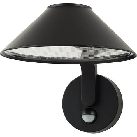 Lindby Lámpara de pared exterior 'Capelo' en Negro Aluminio