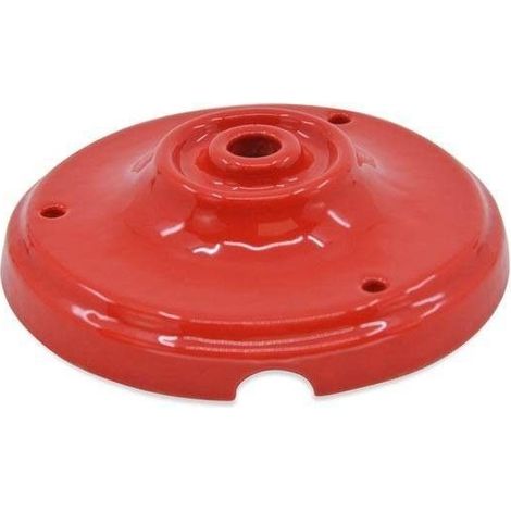 Barcelona Led – Rosace en céramique Canopi rouge 100mm – Hauteur 30mm – Fixation 3 trous – Pour éclairage personnalisé