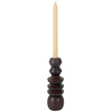 Bougeoir en bois de manguier Formado (1/4)