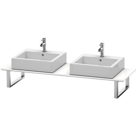 Duravit X-Large Console per lavabi da appoggio e lavabi da incasso, 045C, con due aperture, per la versione a parete, profondità 550 mm, Colore (anteriore/corpo): Ciliegio del Ticino - XL045C07373