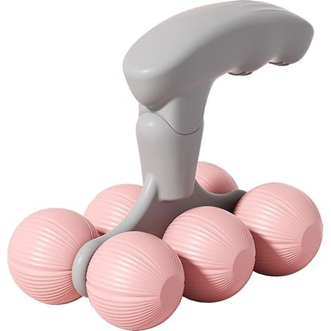 Rouleau de massage - Appareil de massage pour les mains, les jambes et les pieds - Exercice et relaxation - Appareil de massage pour les jambes, le dos, les épaules, les mains, etc. - PinkPink (1/5)