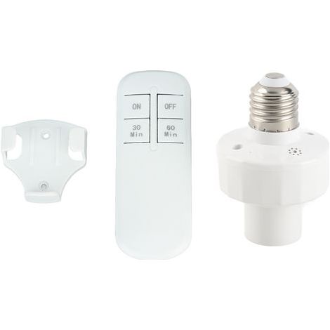 Prise de Lampe Télécommandée Sans Fil pour Ampoule E27 – Commande à Distance à Travers les Murs, 110 V (1/5)