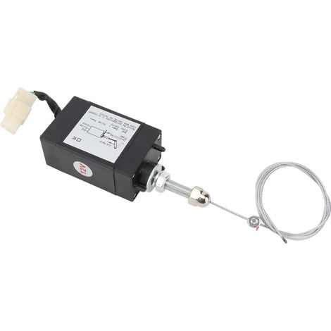 Électrovanne d'arrêt moteur 12V CC, coupure carburant diesel, accessoire de générateur, stop flamme (1/5)