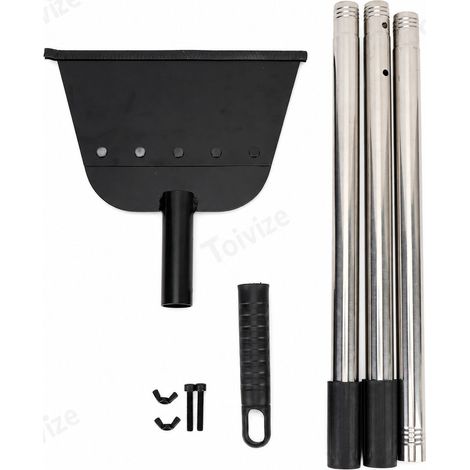 Pelle à Neige Plate Toivize Acier Inoxydable Robuste pour Allée et Jardin, Lame Tranchante Anti-Rouille, Manche Réglable 140cm (1/5)