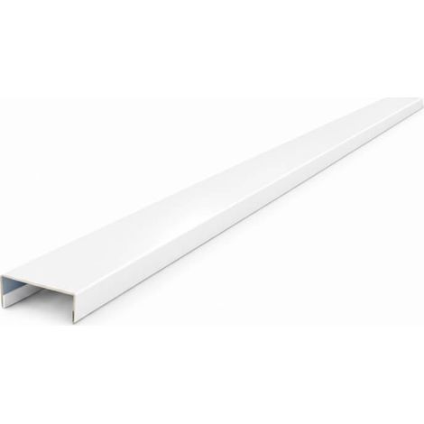 Nez de cloison 2m60 en alu 15/10ème - 74mm - RAL9010 - ALUHOME (1/5)
