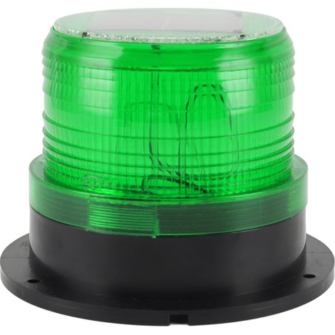 Ortviai Balise Solaire de Sécurité avec Capteur Crépusculaire, 8 LED Vertes, Batterie 1200 mAh pour Chantiers et Signalisation Routière (1/5)