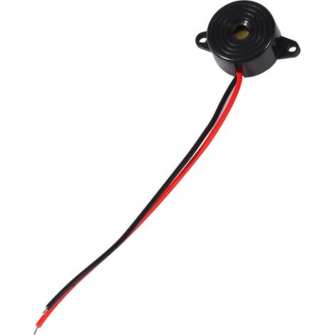 3–24 V Piezo-Elektronik-Tonsummer-Alarm, Dauerton, Kabellänge 100 mm (1/5)