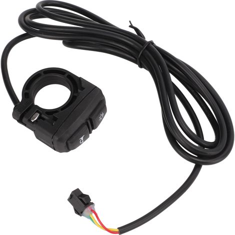 Interrupteur Double Fonction Corne/Phare pour Scooter et Vélo Électrique, Câble Universel et Durable - Compatible Moto Électrique (1/5)