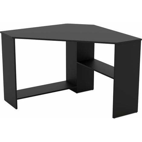 Mesa de ordenador esquinera Austin 302, Negro, Rectangular, Número de puertas: 0, Número de cajones: 0, 73x80x80cm