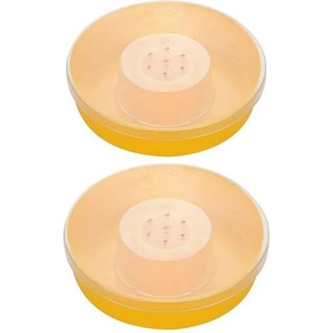 2 Pcs Bee Feeder Hive Drinking Bowl Bee Water Dispenser Round Water Tank Bee Drinking Equipment Beekeeping Tools (1/5)
