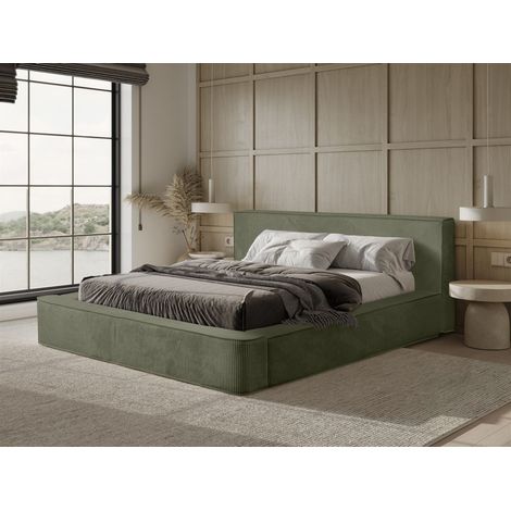 Polsterbett Doppelbett MODESTO Komplettset 140x200cm in Stoff Lincoln Forest (1/5)