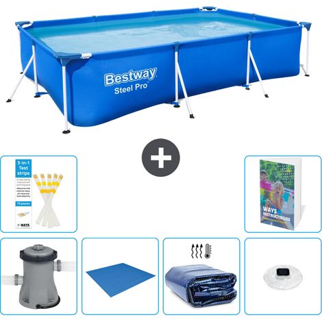 Bestway Piscina Bestway Steel Pro Rettangolare - 300x201x66 cm - 7-pezzi  S272 (1/5)