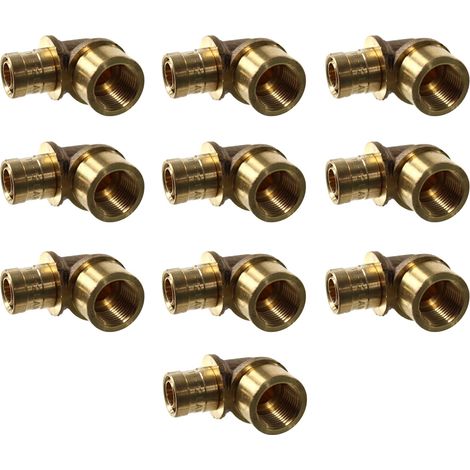 Lot de 10 Coudes PER à glissement Ø16 - Femelle fixe 3/8" (12/17) - IBP Bänninger (1/2)