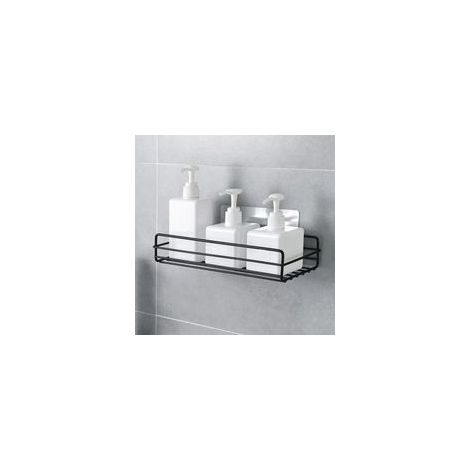 Étagère de salle de bain en fer, support mural sans regrets, support de rangement de shampooing pour coin de cuisine, (1/3)