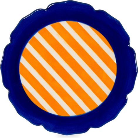 WD LifeStyle Sottopentola in Stoneware D 18 Cm Blu