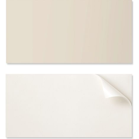 Panel decorativo adhesivo para una r谩pida transformaci贸n de pared, 100x50 cm, color beige.