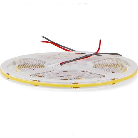 Tira Led COB 24V Ip20 320 Led/mtr rollo 5 metros Blanco Neutro (1/4)