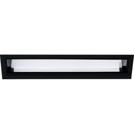Encastré intérieur NELIO WALL WASHER rectangle noir mat 3000K 11,2W 568lm IP20 - EUROPOLE - 507010
