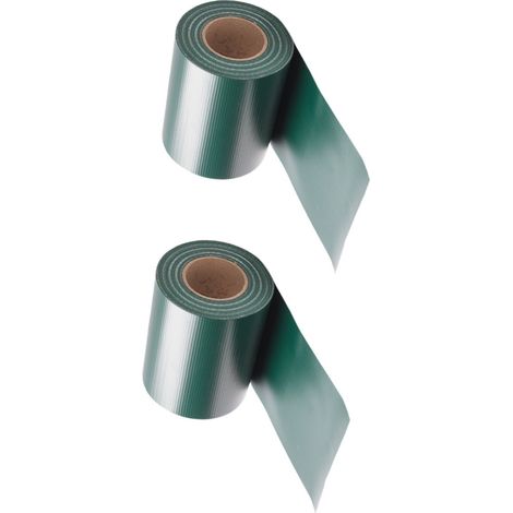 SWANEW Strisce privacy, PVC, strisce paravento, tappeto a doppia asta 35mx2 Verde (1/5)