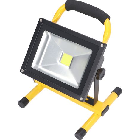 Tragbare, wiederaufladbare und wasserdichte LED-Arbeitsleuchte mit Ständer, 20 W, AC 100–240 V, EU-Stecker (1/5)