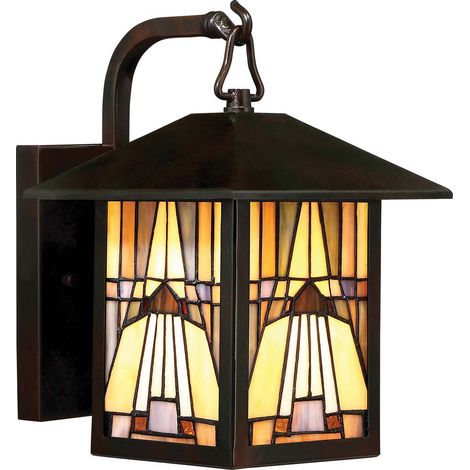 Elstead Inglenook Outdoor - Lanterna da parete piccola da esterno 1 luce - Finitura bronzo, attacco E27 (1/4)