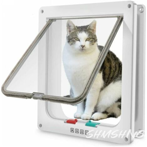 royaluxe-Chatière grande 28cm x 24,9cm – Verrouillage 4 voies – Circonférence max 63cm – Installation facile – Silencieuse avec joint magnétique (1/5)