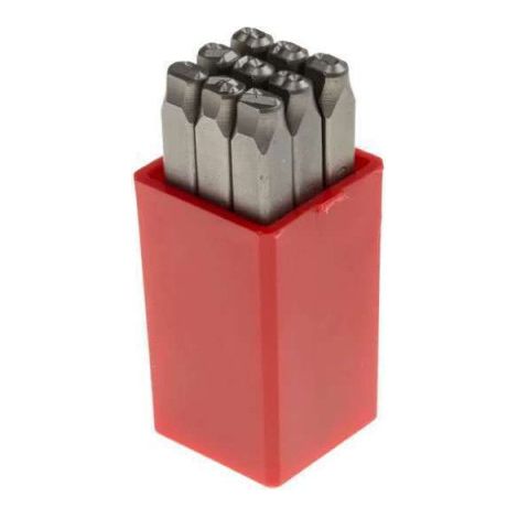 Punzoni Numeri Krino da 10 mm - Set di 10 pezzi, Modello 65015