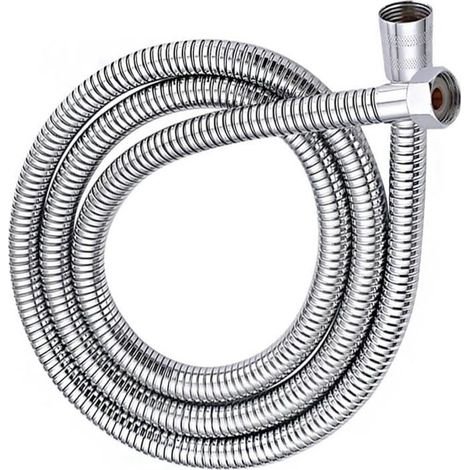 Flexible De Douche 250 Cm Acier Inox Antitorsion Connexion Universelle Tuyau Douche Flexible Douche 2.5M Tuyau De Douche 2,5[n64] (1/4)