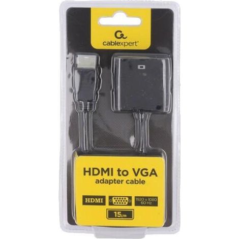 Adaptateur HDMI 1.4 prise male D-Sub 15pin HD femelle Full HD 0.15m - Noir
