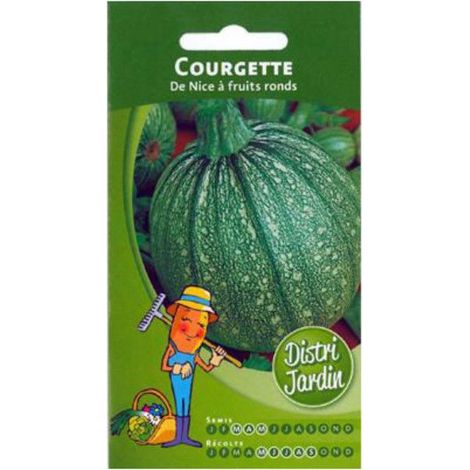 Sachet de graines de courgette de Nice à fruits ronds