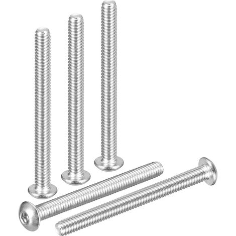 20Pack 8-32x1-3/4" Vis A Tete Bombee A Six Pans Creux Lave Blanc (1/5)