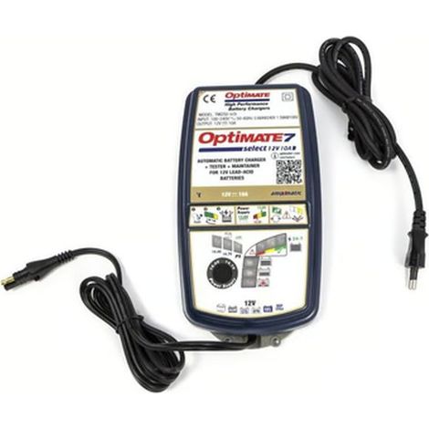 Chargeur de batterie Optimate 2024/08 Optimate 7 Select 12V 10A, 3-240AH, AGM / GEL / STD / EFB / cycle profond, SAE (EL) (1/2)