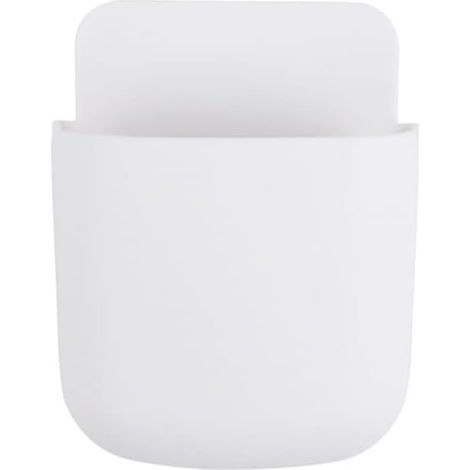 Remote Control Storage Box Wall Mounted Storage Box Sundries Organizer Charging Holder Hanging Cell Phone Holder Accessories Storage (White) (1/5)