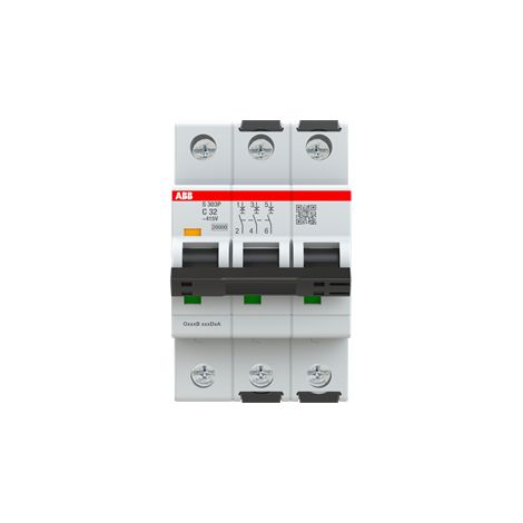 Interruttore Automatico Miniatura - S300P - 3P - 32 A - C - (AC) 20 kA - ABB2CDS383001R0324