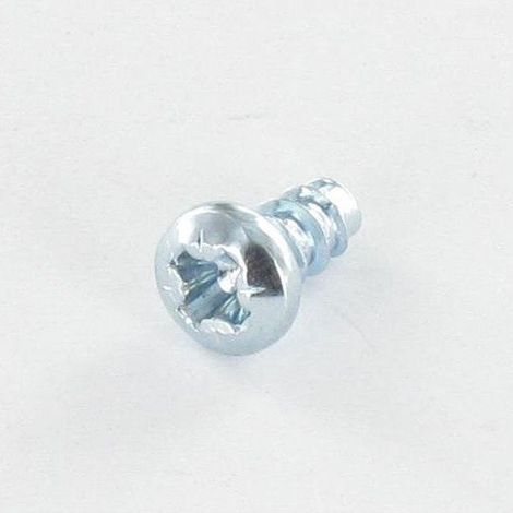 Vis PVC TRILOBE Tête cylindrique bombée TCB Pozi 4X12 FILET45 Acier zingué blanc-1 pièce (1/3)