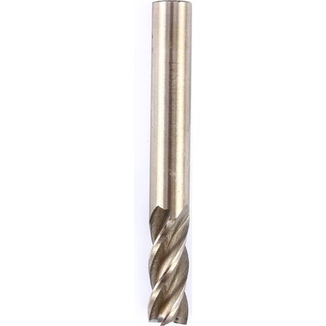 Fraise à 4 dents en acier rapide (HSS) de haute qualité, queue droite, usinée CNC, 4 à 12 mm. (1/5)