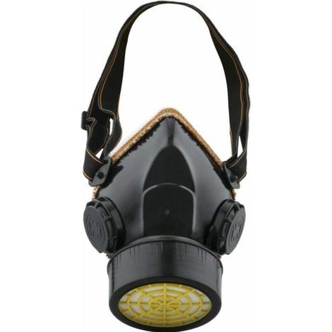 SABIR Masque Anti-Poussiere Protection Peinture Respirateur chimique industriel Contre Vapeur Toxique, Masque Cartouche Protection Soupape de Facile à Respirer, Noir (1/5)