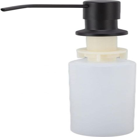 Distributeur De Savon Liquide - Pompe À Pression Manuelle - Pour Évier De Cuisine - Capacité 350 Ml - En Acier Inoxydable (1/5)