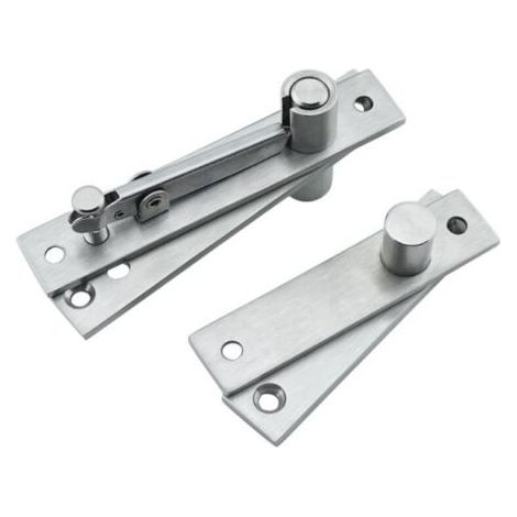 Charnière de porte, rotation à 360 degrés, charnières à axe de porte cachées, charnière de porte à pivot cachée, charnière à pivot pour portes en bois, acier inoxydable pour armoires, penderi (1/4)