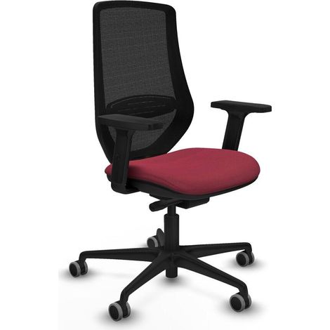Piqueras y Crespo Chaise ergonomique rouge granate